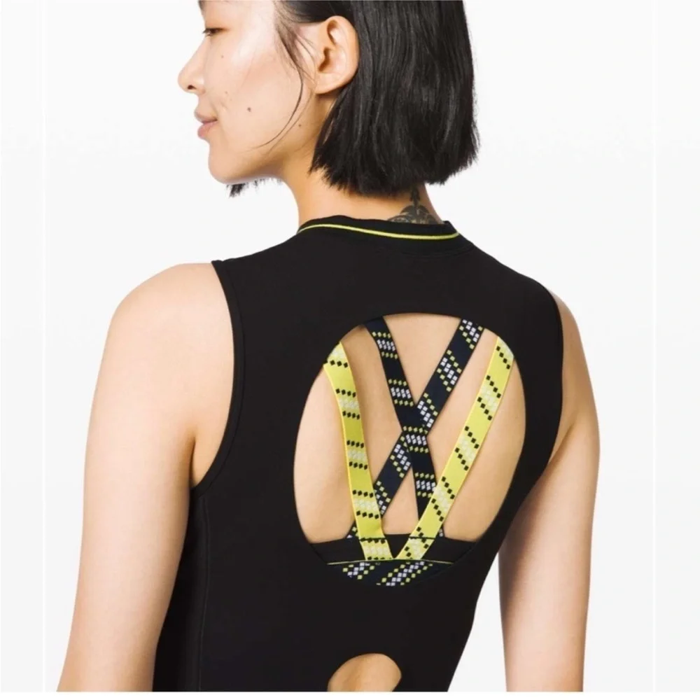 Lululemon Inner Expanse Tank * x Roksanda Black Sleeveless Top